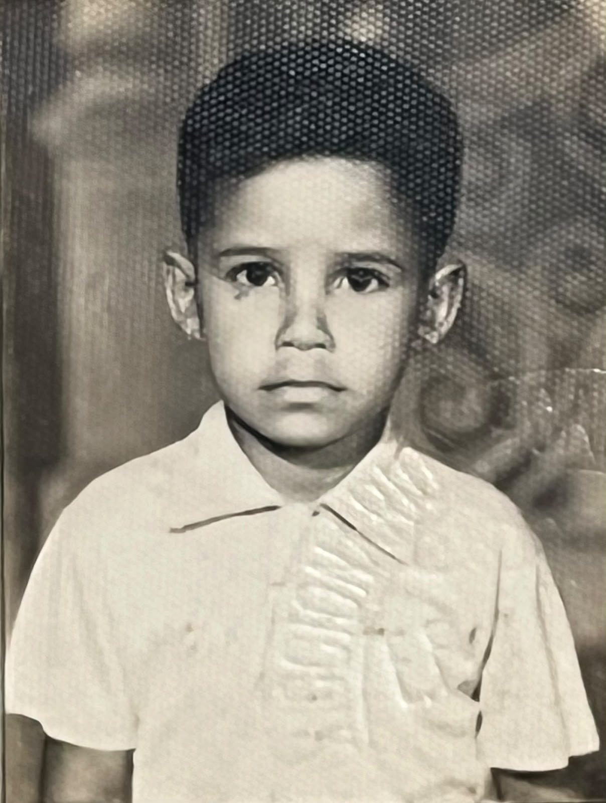 Retrato de infância de Paulo Veron