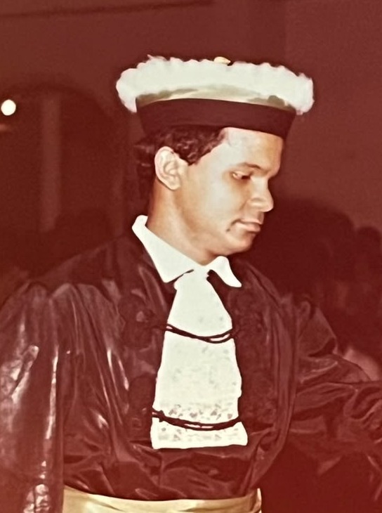 Retrato do Dr. Paulo Veron na formatura de Medicina